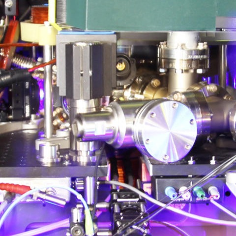 JILA strontium atomic clock under laser light